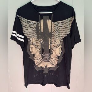 Philipp Plein Skull Greek God T-Shirt
